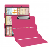 WhiteCoat Clipboard® Trifold - Pink Flight Medic Edition